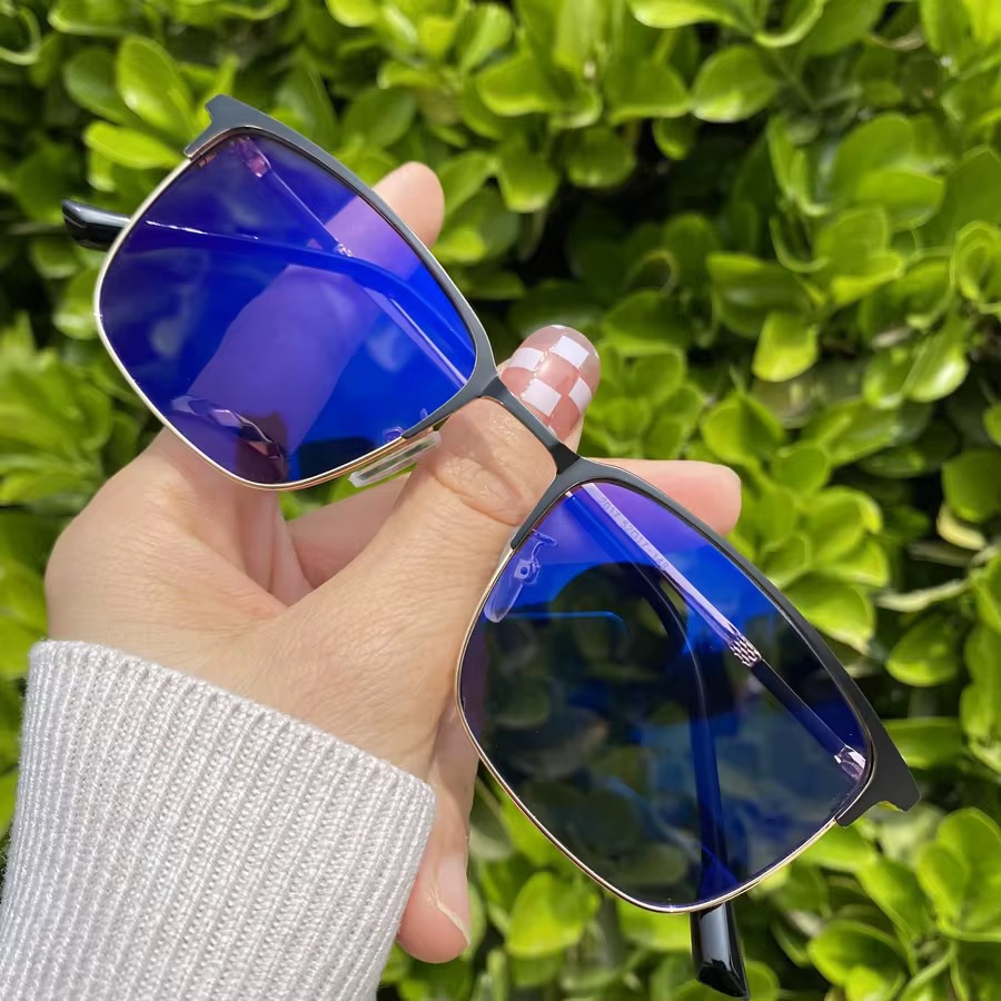 Lunettes photochromique intelligente effet bleu