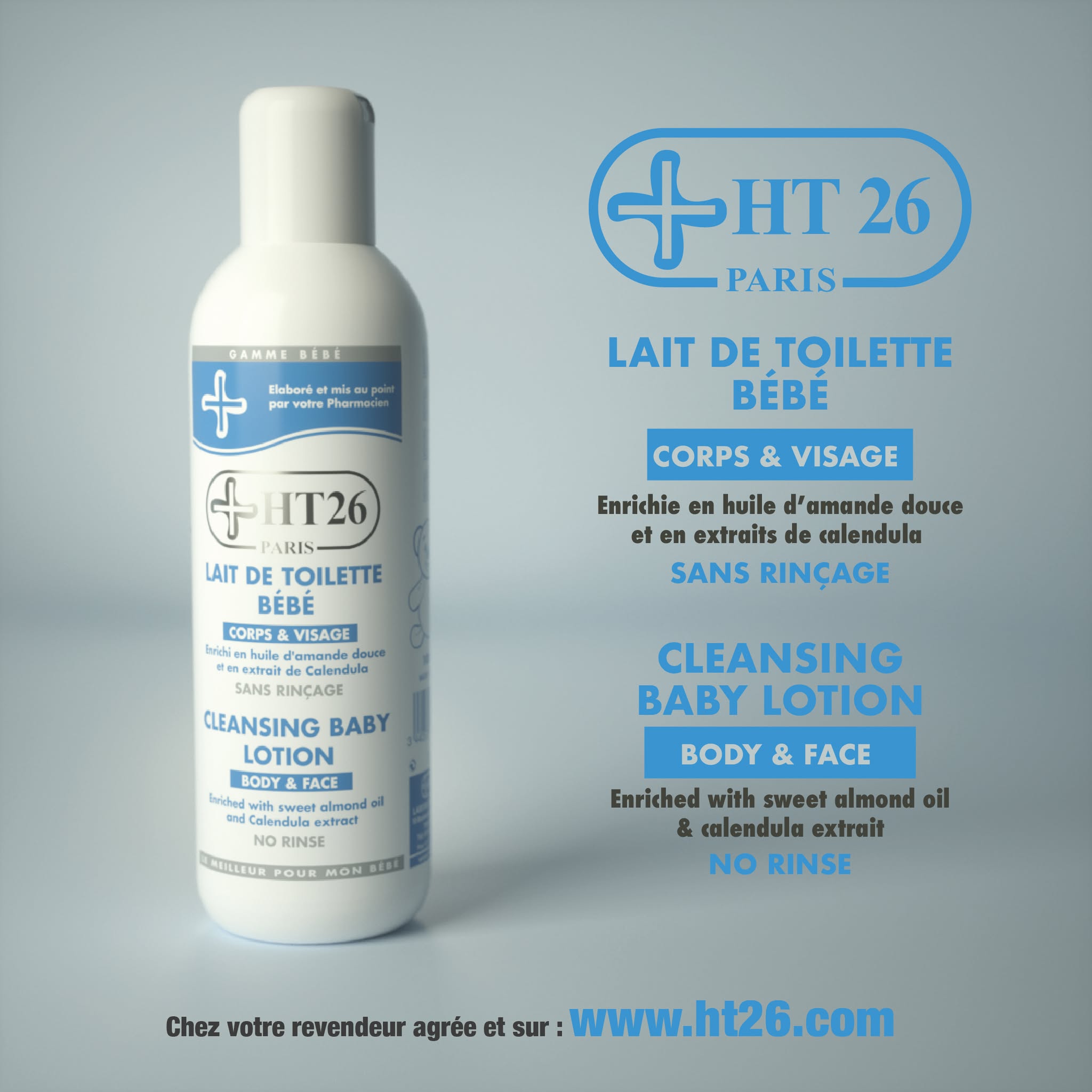 Lait de Toilette Bébé HT26