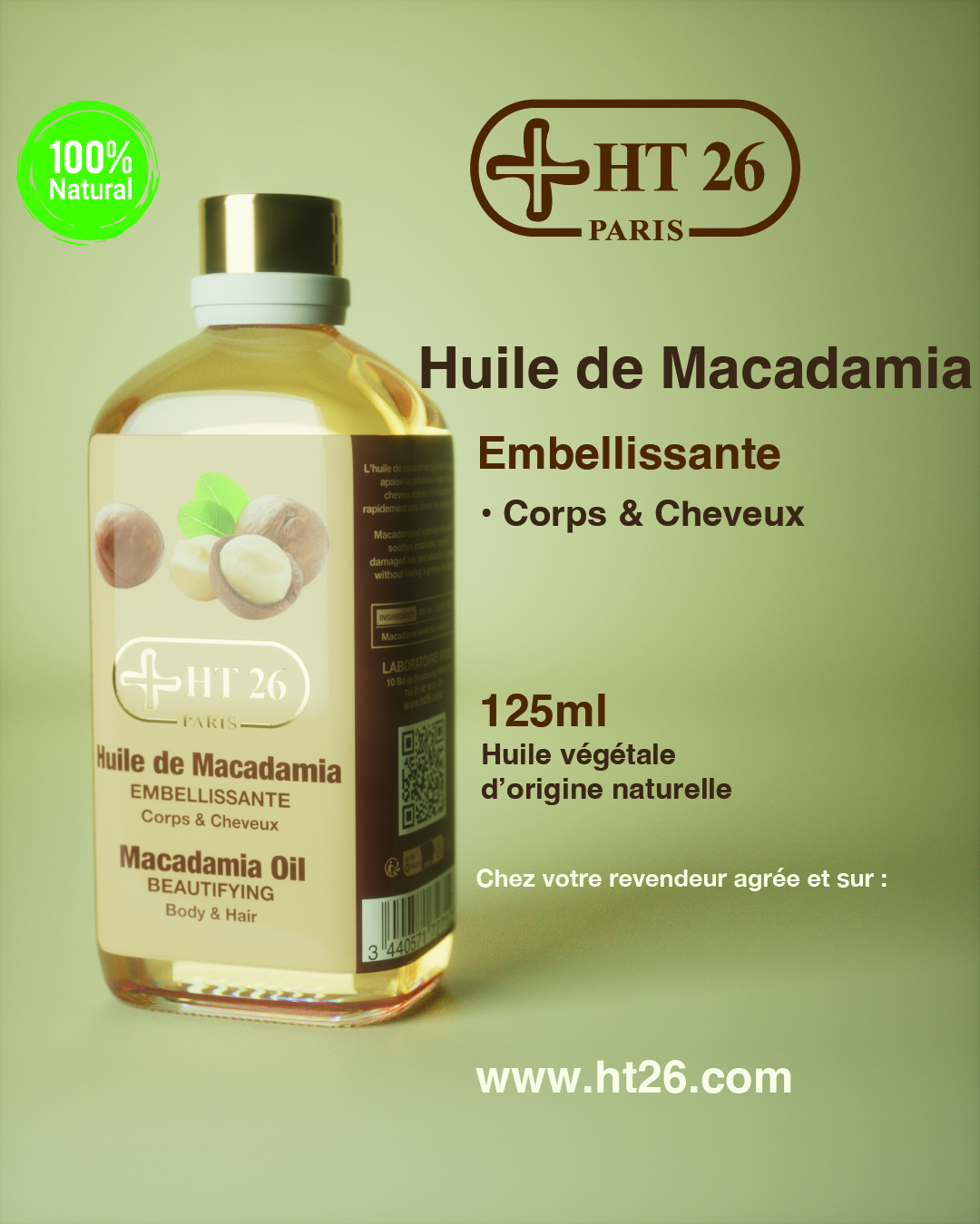 Huile de Macadamia HT26