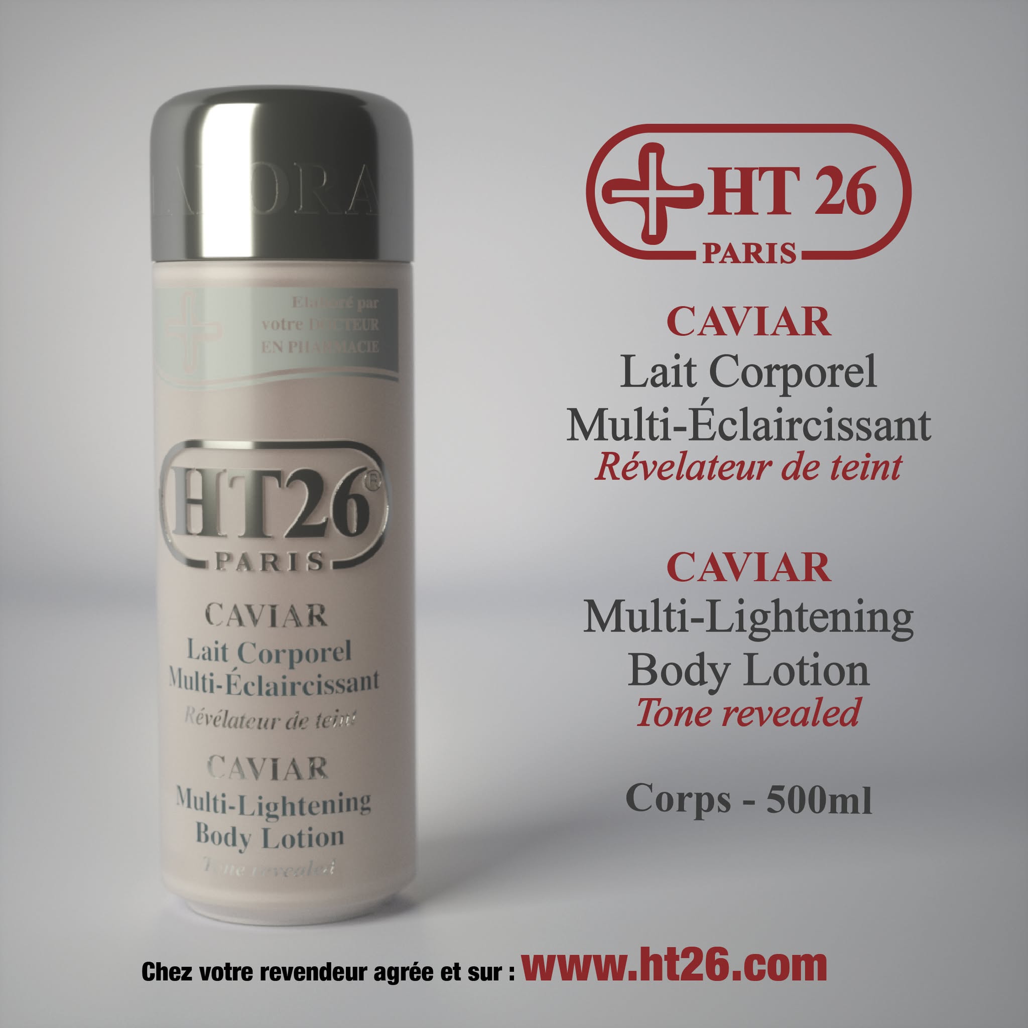 Lait Corporel Éclaircissant Caviar HT26