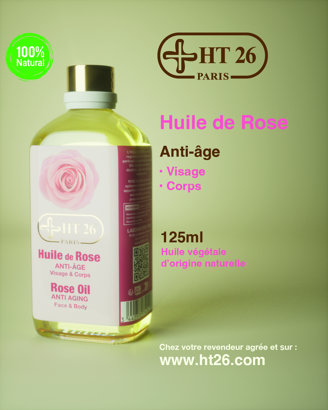 Huile de Rose HT26