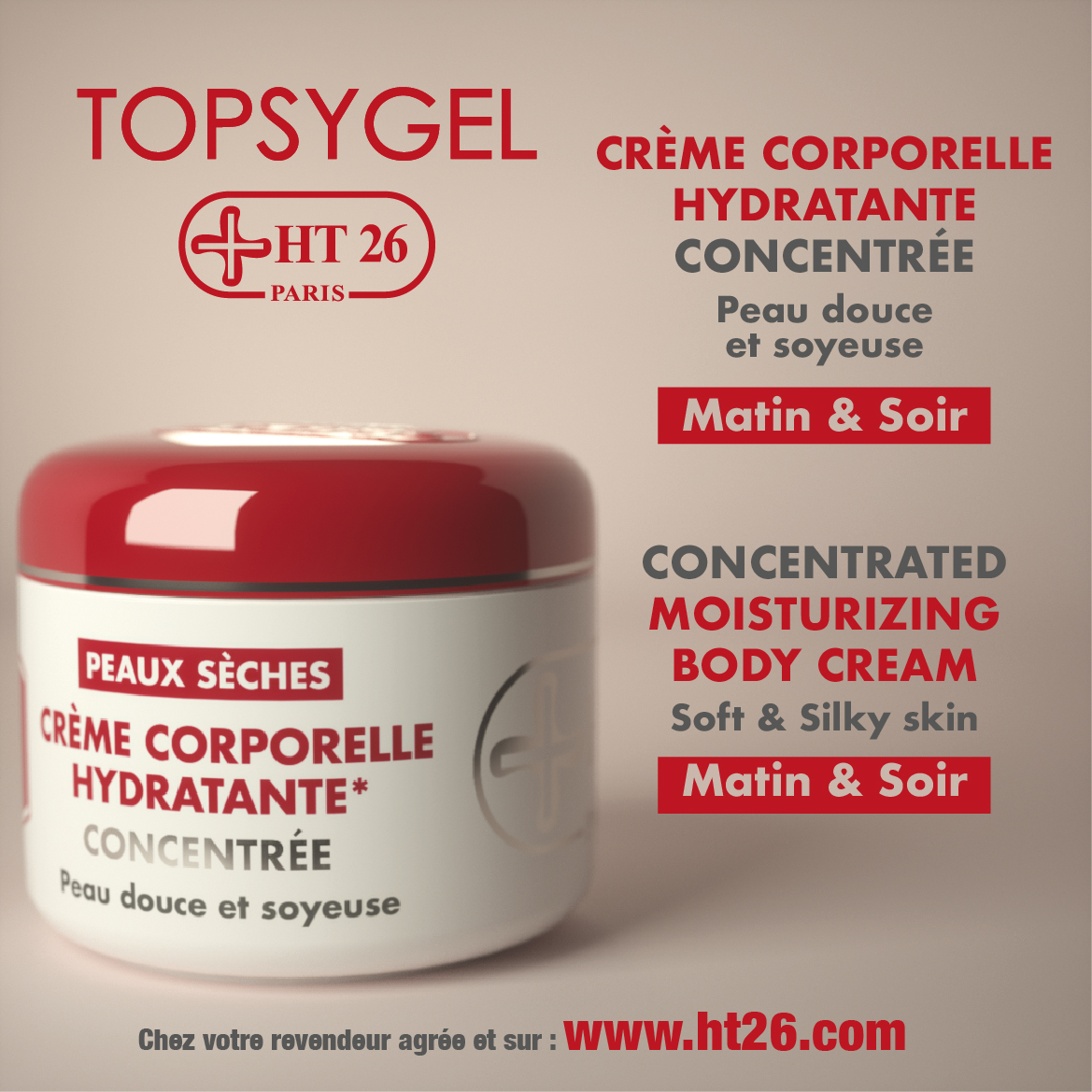 TOPSYGEL Crème Corporelle Hydratante
