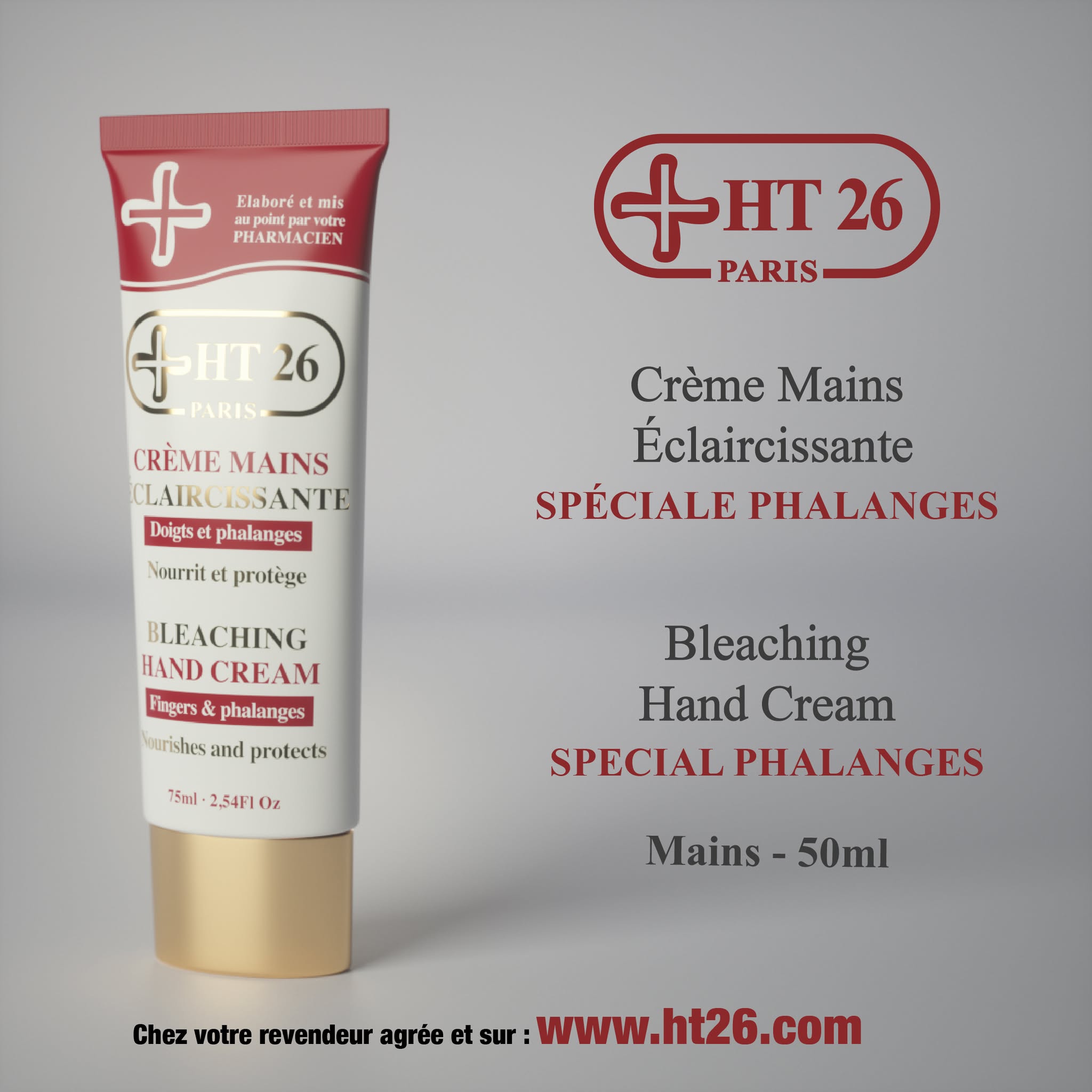 Crème Mains Éclaircissante HT26