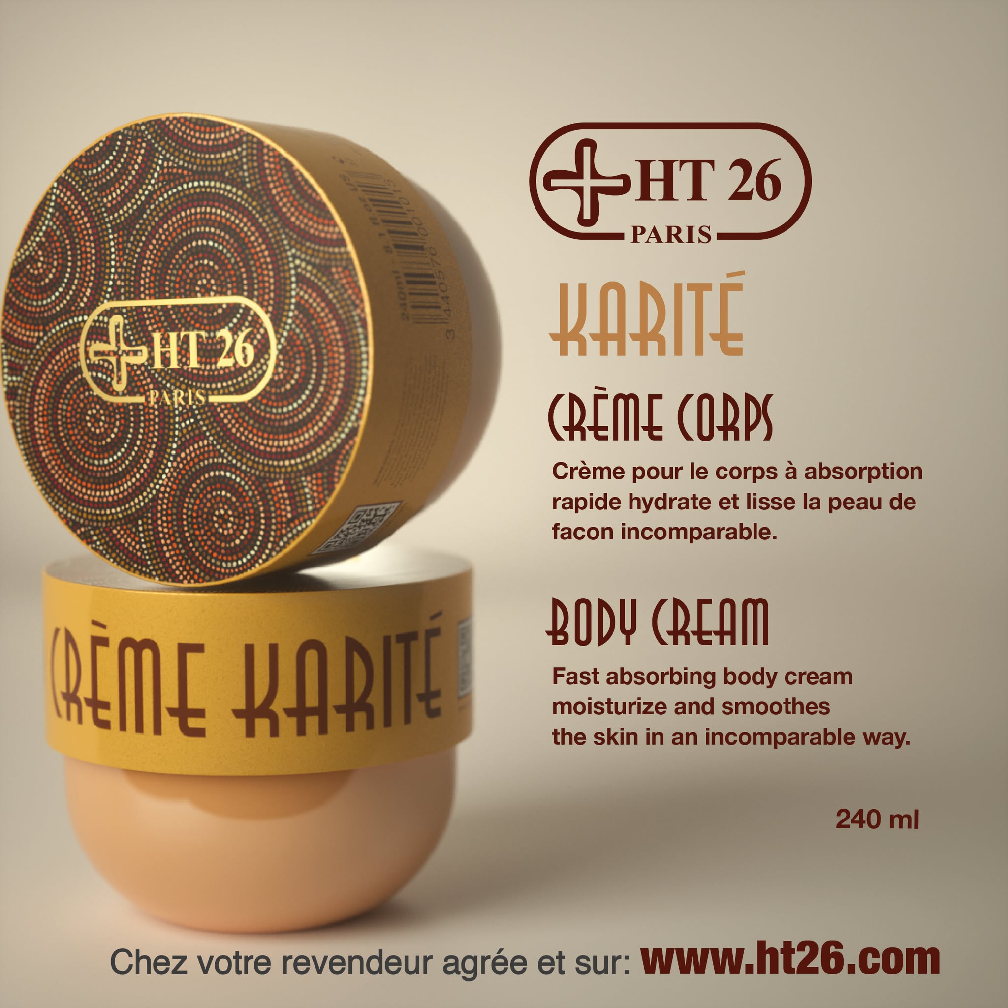 WAX - Crème Corporelle Karité Éclat