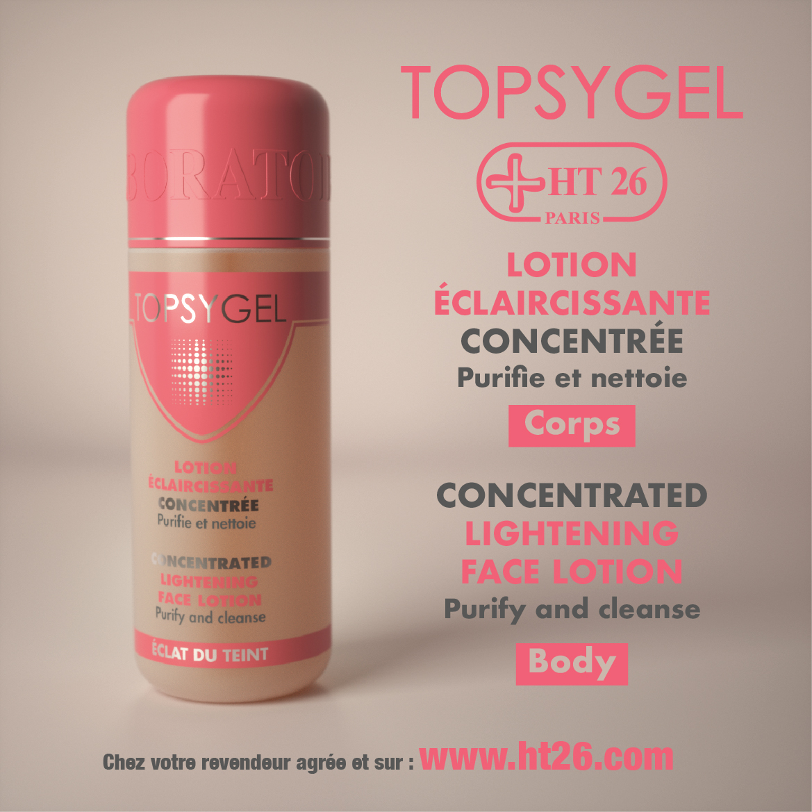 TOPSYGEL Lotion Éclaircissante