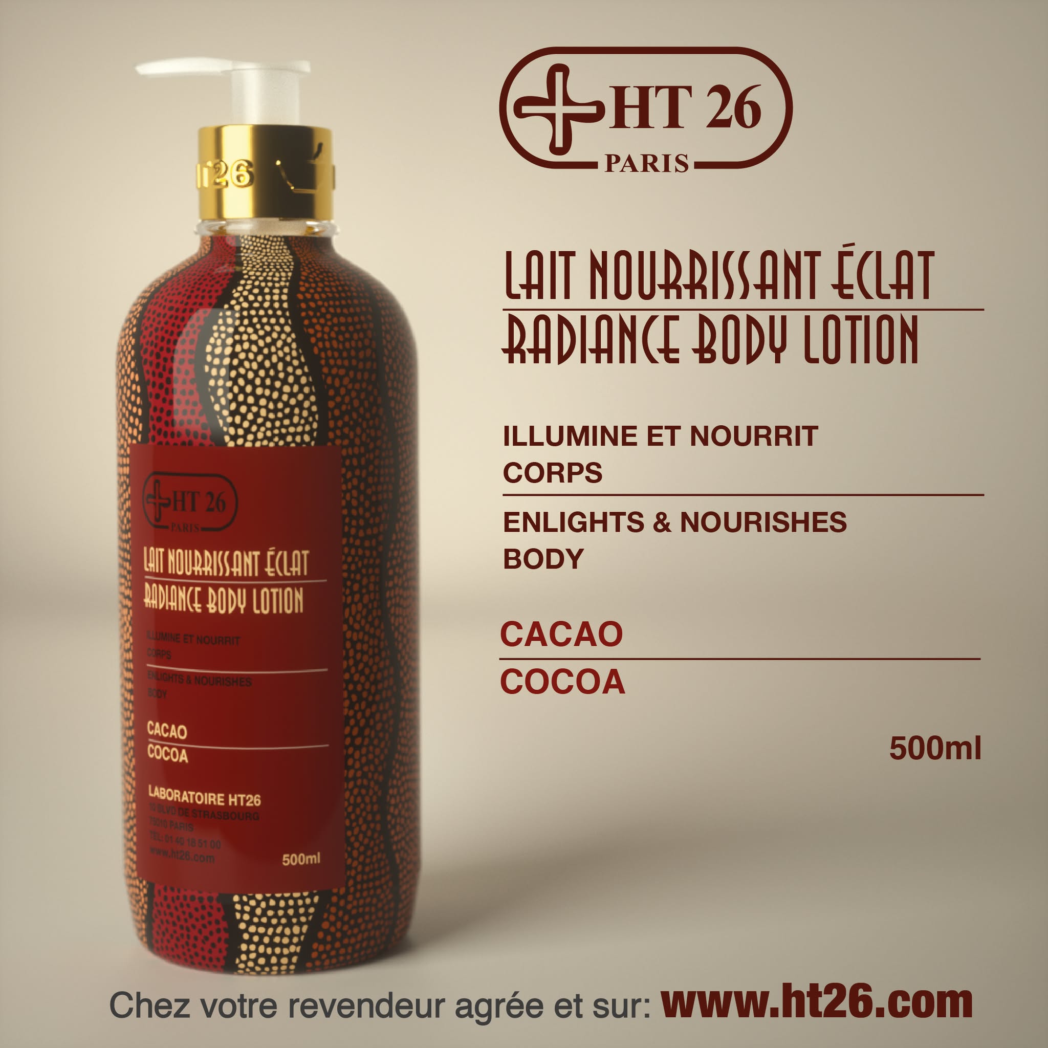 WAX - Lait Nourrissant Éclat Cacao